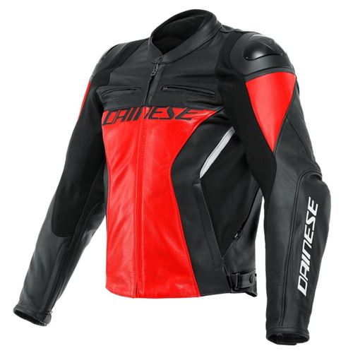 Dainese RACING 4 pánská sportovní kožená bunda červená/černá