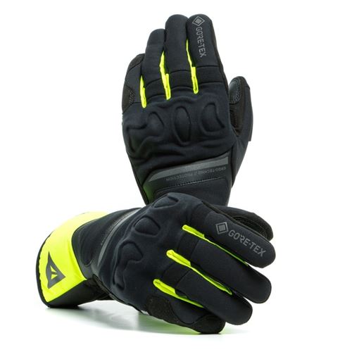 Dainese NEMBO GTX cestovní rukavice černé/fluo-žluté